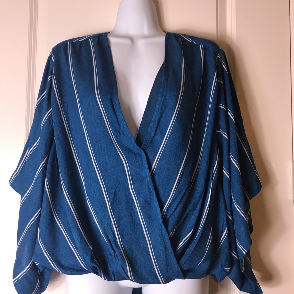 Free People Sleepy Time Striped Kimono Sleeve
